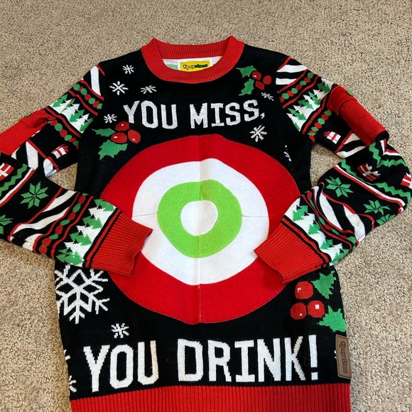 Tipsy Elves
YOU DRINK!
WOMEN'S DRINKING GAME UGLY
CHRISTMAS SWEATER - Picture 8 of 10